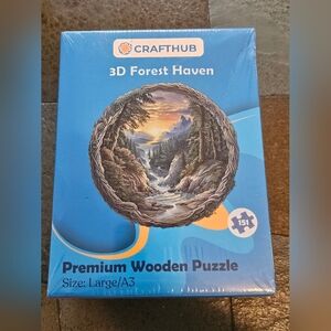 NEW Crafthub 3D Forest Haven Wooden Jigsaw Puzzle Size A3 Large 151 Pieces NIB